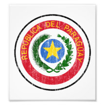 Paraguay Coat Of Arms Photographic Print
