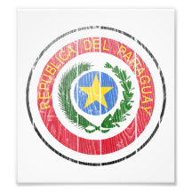 Paraguay Coat Of Arms Photographic Print