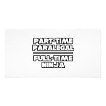 Paralegal...Ninja Customized Photo Card
