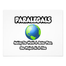 Paralegals...Making the World a Better Place Personalised Announcement