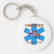 Paramedic Saving Lives Keychain