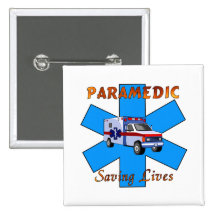 Paramedic Saving Lives Pin