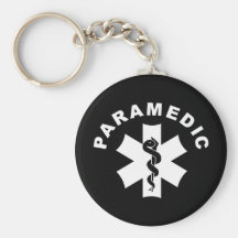 Paramedic Star of Life Keychain