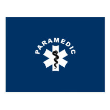 Paramedic Theme Postcard