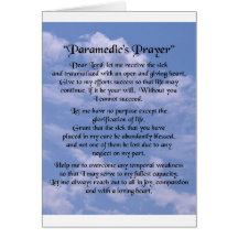 paramedics  prayer cards