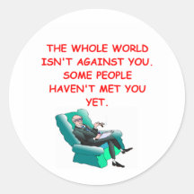 paranoid round stickers