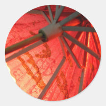 Parasol Light Round Sticker