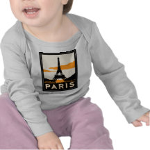 paris art deco retro travel poster tshirt
