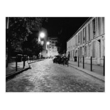 Paris at night postcards