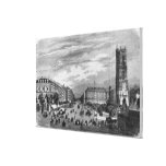 Paris, Boulevard de Sebastopol Stretched Canvas Print