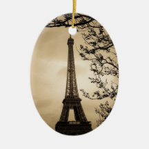 Paris Christmas Tree Ornament