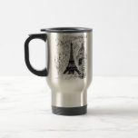 Paris Eiffel Tower Black & White Collage French Mugs