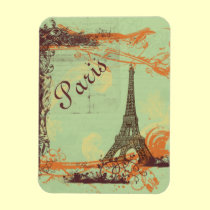 Paris Eiffel Tower in Green magnets