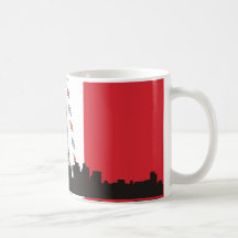 Paris Flag and Skyline Mug