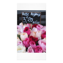 Paris Flower Market Photo Card Template