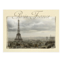 paris france postcard