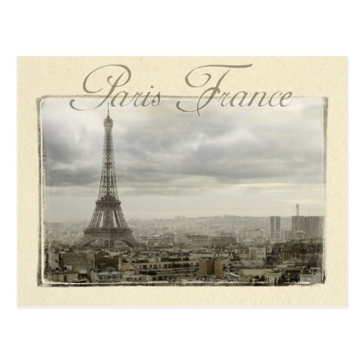 paris france postcard
