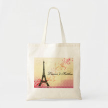 Paris in Love - Eiffel Tower Canvas Bags