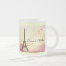 Paris in Love - Eiffel Tower Coffee Mugs
