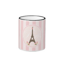 Paris in Spring Girly Coffee Mugs