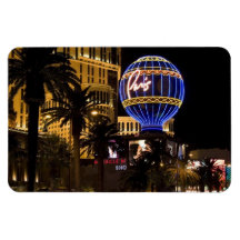 Paris Las Vegas Nights Flexible Magnet #1