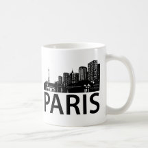 Paris Skyline Coffee Mugs
