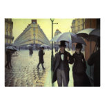 Paris Street, Rainy Day by Gustave Caillebotte Custom Invites