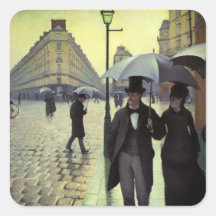 Paris Street, Rainy Day by Gustave Caillebotte Stickers
