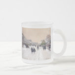 Paris under snow, Frosted Glass Mug