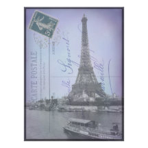 Paris World's Fair French Postcard Invites