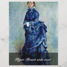 Parisian Girls (The Lady In Blue) By Pierre-August Custom Flyer
