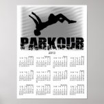Parkour Athlete 2013 calendar poster Poster