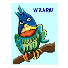 Parrot talk post card