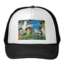 Parrots of the World Trucker Hat