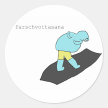 Parschvottasana Stickers