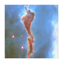 Part of the key hole molecular cloud stretched canvas print