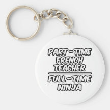 Part-Time French Teacher...Full-Time Ninja Keychains