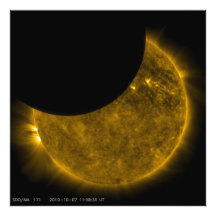 Partial Eclipse of the Sun Photo Print