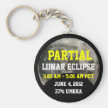 Partial Lunar Eclipse 6/4/2012 Keychain