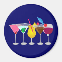 Party Drinks Fridge Magnets