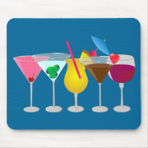 Party Drinks Mouse Mat