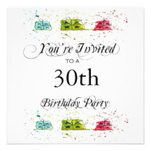 Party Gifts 30th Birthday Party Invitations