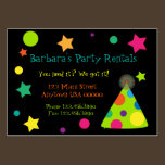 Party Hats Party Planner Business Card business cards