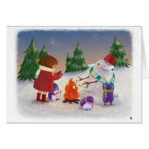 Party in the Snow Greeting Cards