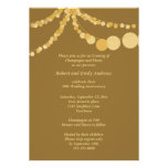 Party Lights 50th Anniversary Dinner Invitation
