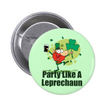 Party Like a Leprechaun Pins