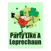 Party Like a Leprechaun Postcards