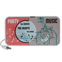 Party Music Cat Notebook Speakers