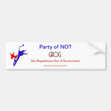 Party of No Bumper Sticker