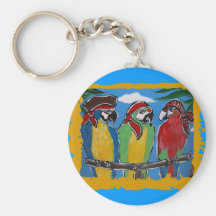 Party Parrots Key Chain